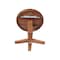 International Concepts 36 in. Solid Wood Round Top Pedestal Table w/12 in. Leaf-36.1 in.High-Dining Height, Distressed Oak K42-36RXT-23B-36 - alternate 3
